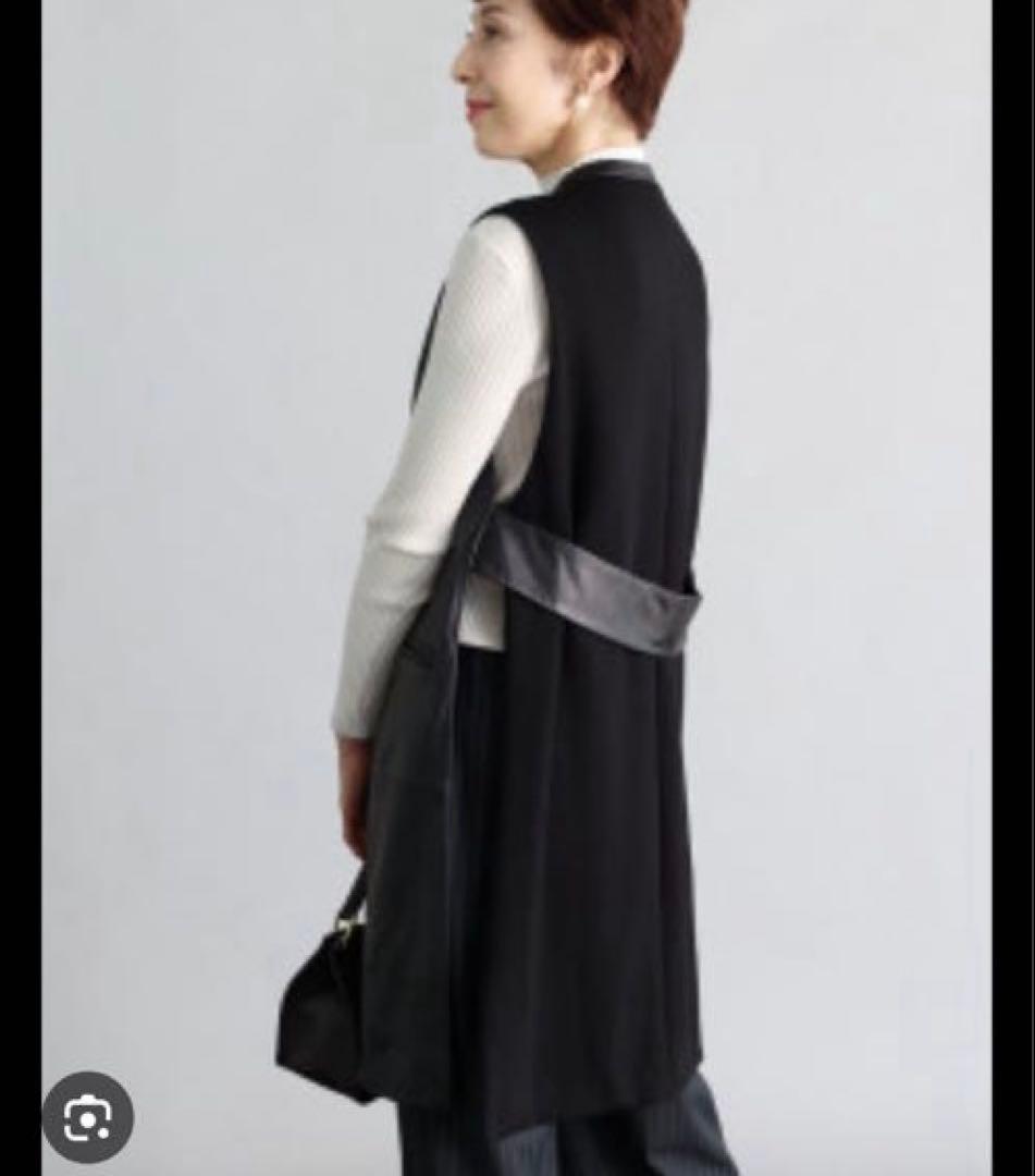 ヤマダヤ　Grand Table ラムレザーロングジレ　ブラック　新品未使用