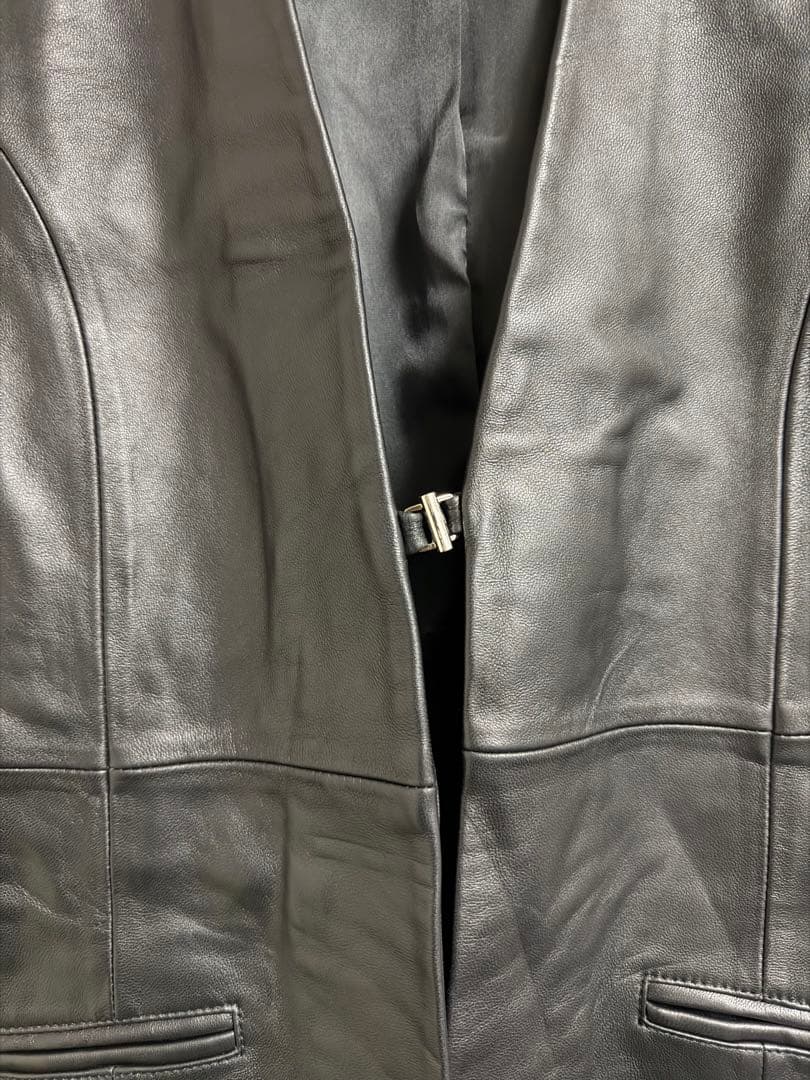 ヤマダヤ　Grand Table ラムレザーロングジレ　ブラック　新品未使用