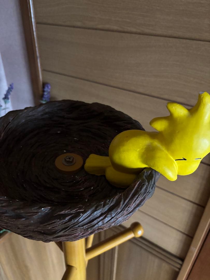 スヌーピー ポールハンガー　ウッドストック付き