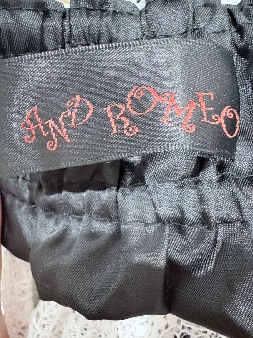 AND ROMEO ギンガムチェック ノースリーブワンピース