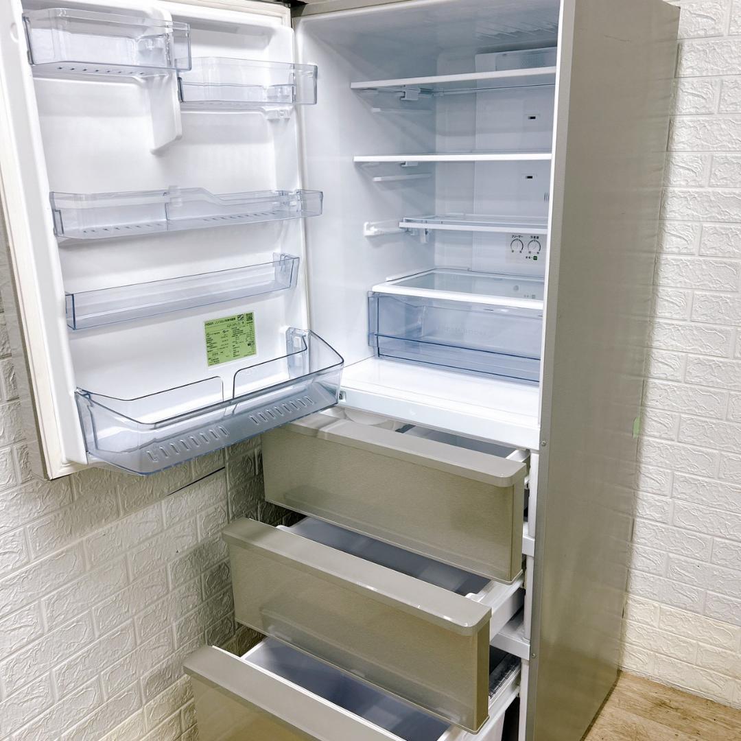 K1010520 アクア 355L 冷蔵庫 大型 小型 一人暮らし