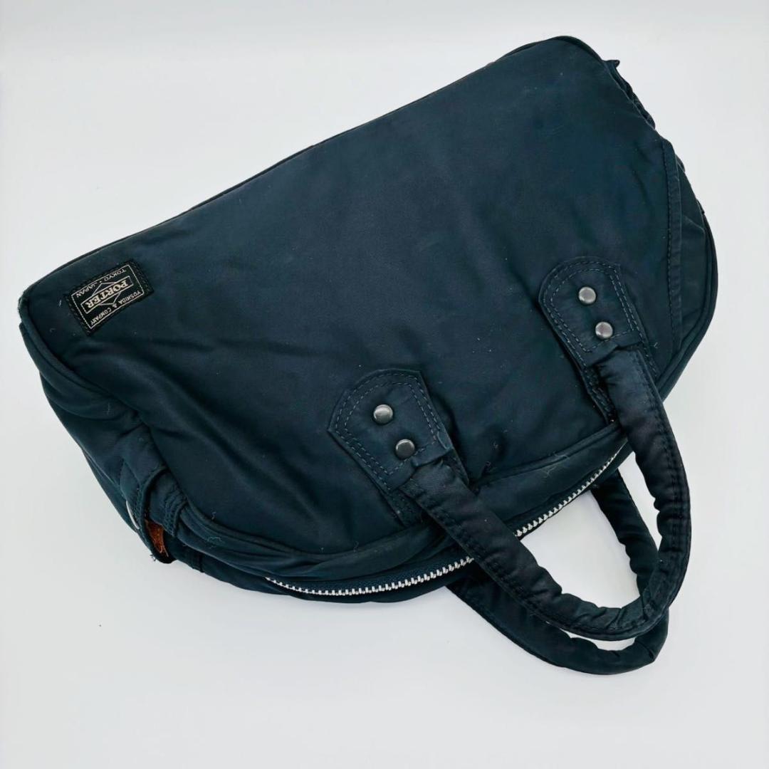 PORTER ポーター タンカー ネイビー ハンドバッグ ミニボストン ナイロン