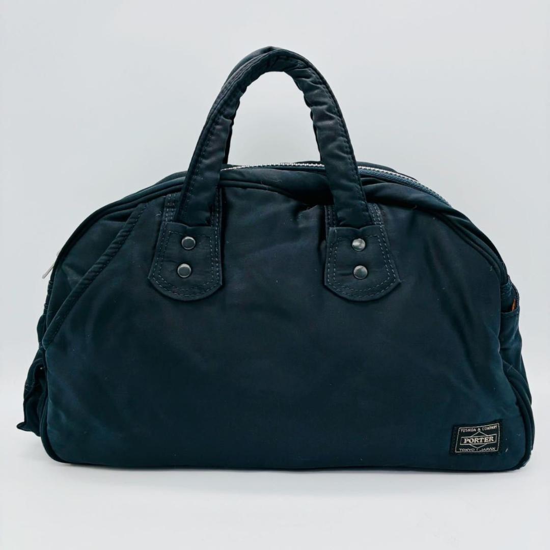 PORTER ポーター タンカー ネイビー ハンドバッグ ミニボストン ナイロン