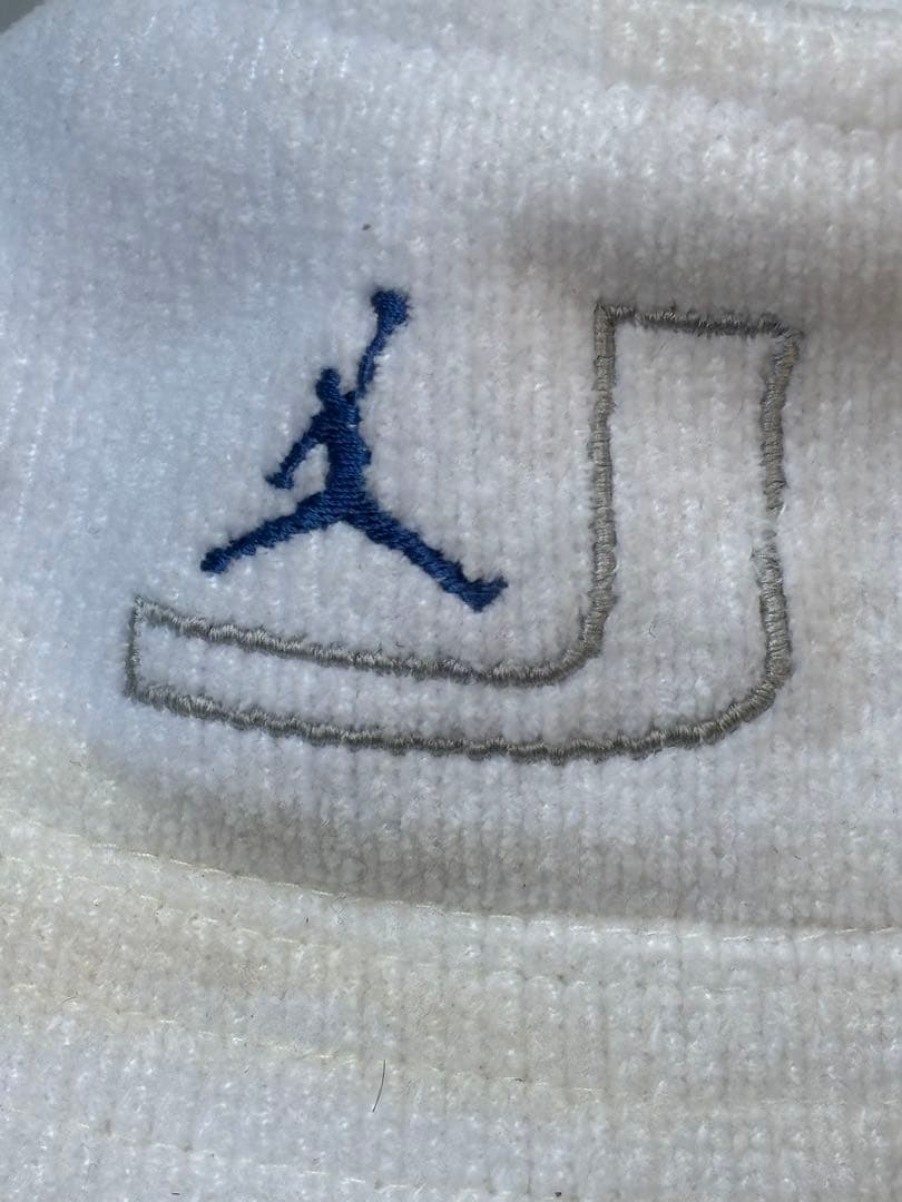 Jordan ホワイト バケットハット　90s タオル地　古着　希少