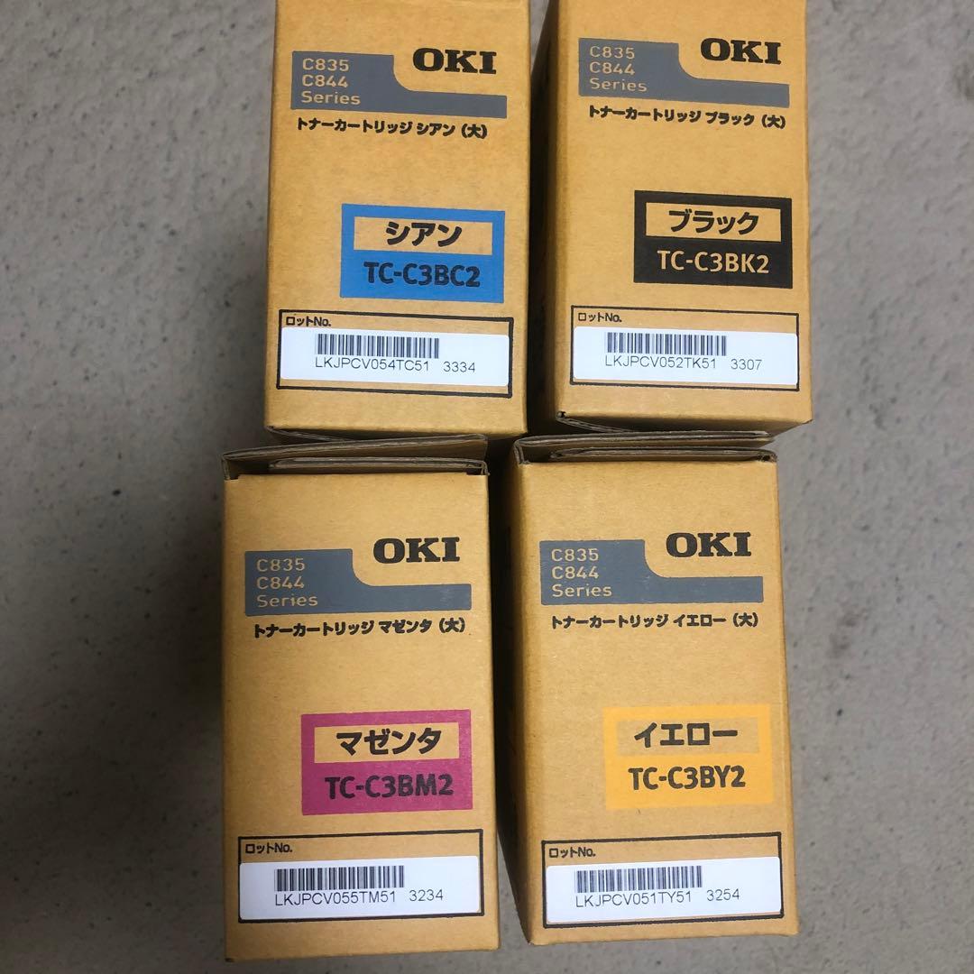 OKI 純正トナーカートリッジ （大）４色セット TC-C3B No.1