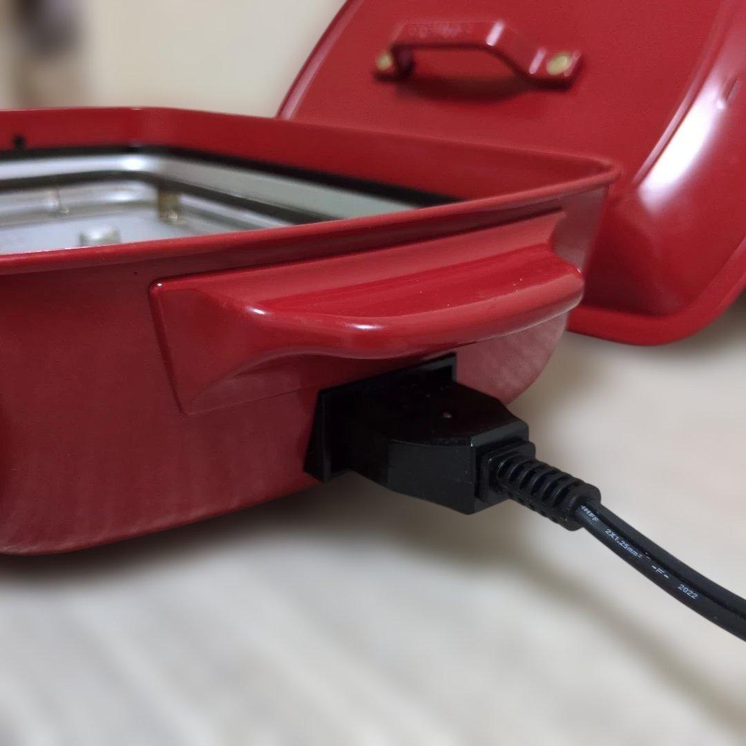 【美品】BRUNO ホットプレート グランデサイズ レッド