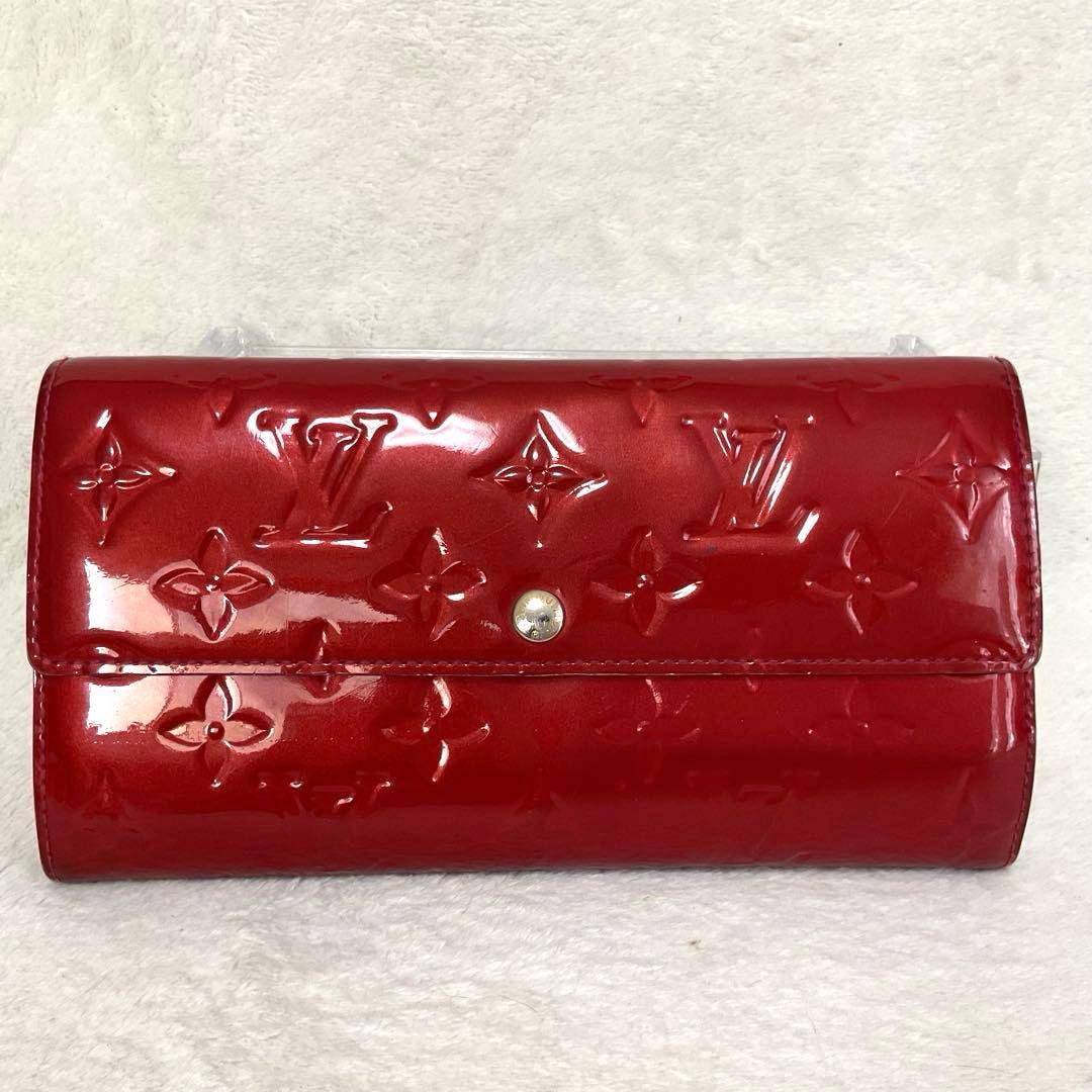 【希少カラー】ルイヴィトン ヴェルニ ポルトフォイユ・サラ ポムダムール