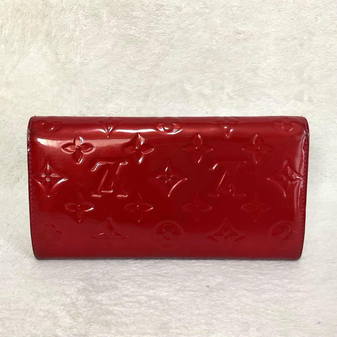 【希少カラー】ルイヴィトン ヴェルニ ポルトフォイユ・サラ ポムダムール