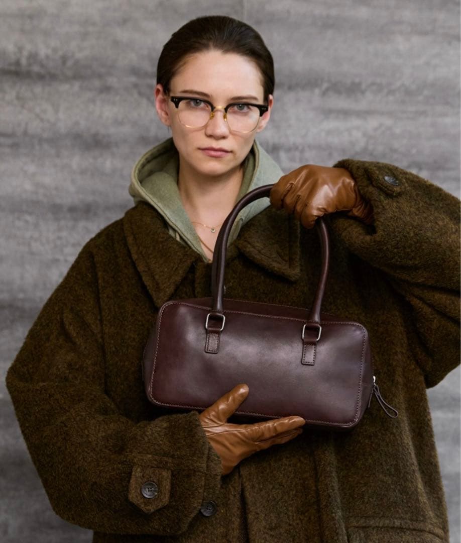 バッグ soerte Square Utility Leather Bag