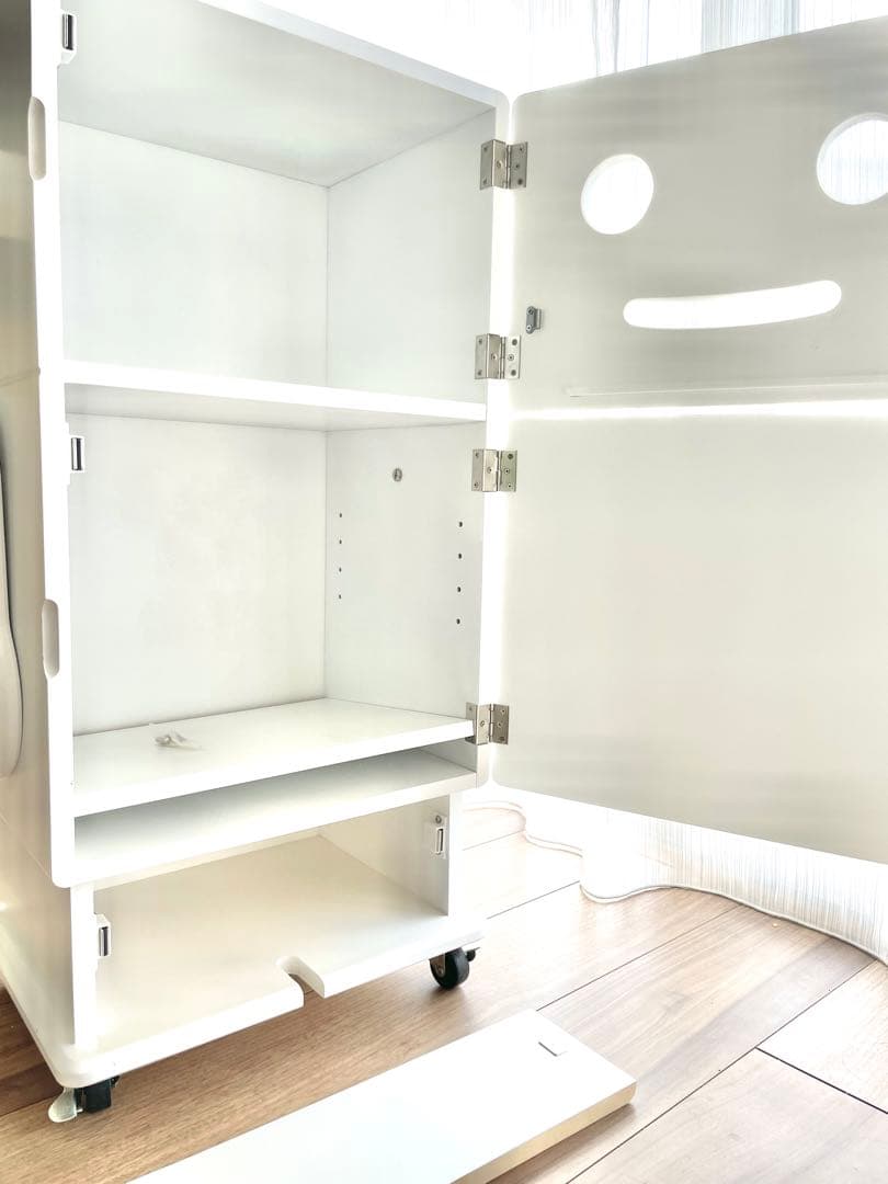 【最安値】ロボット型木製収納ロビット Robit ete ホワイト