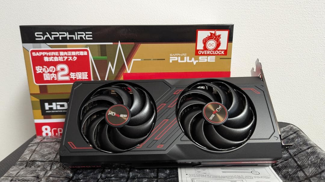 グラフィックボード・グラボ・ビデオカード Sapphire Pulse RX 7600 8GB