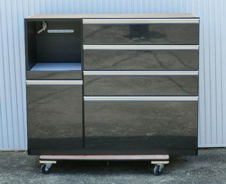 そば62 NITORIキッチンボード Nポスティア120KB BKニトリ