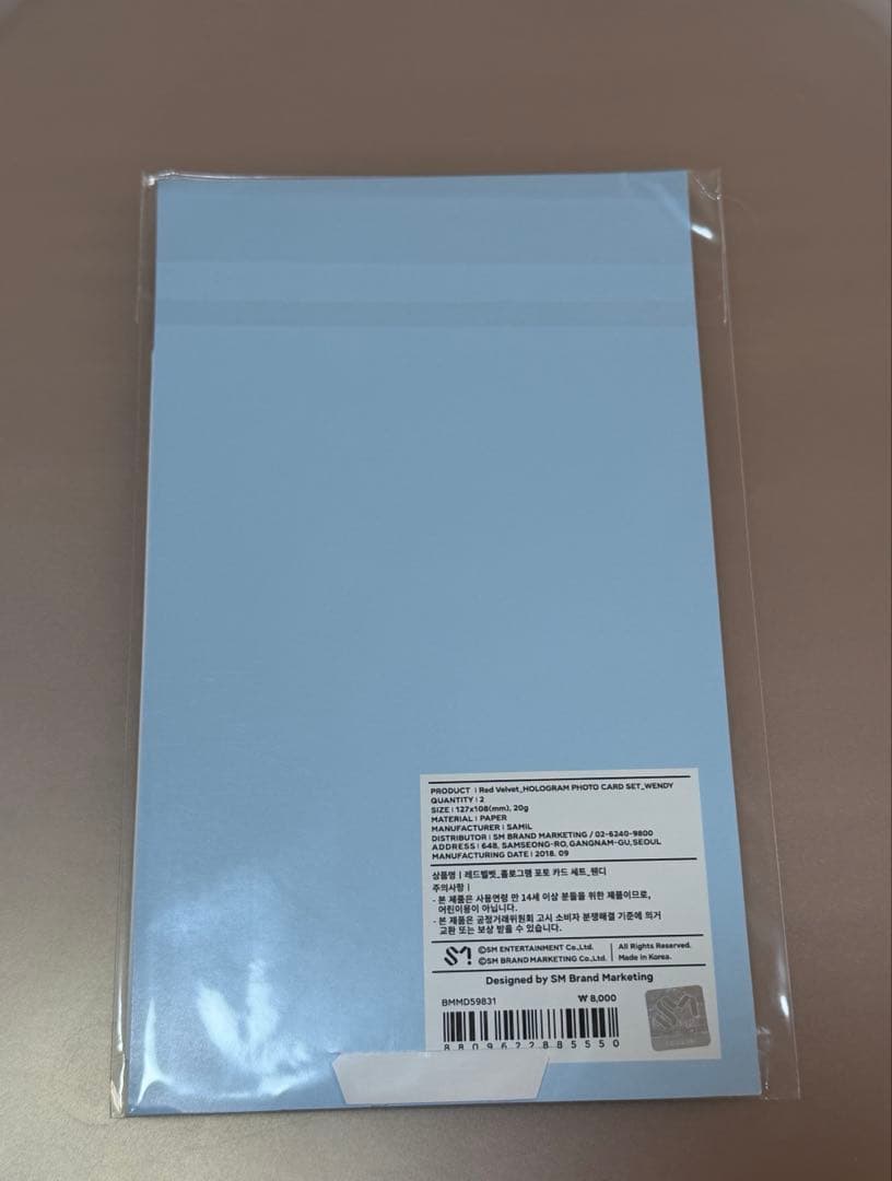 red velvet ウェンディ　ホログラム カード　トレカ