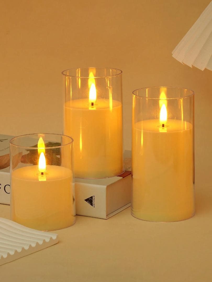 （48個）LED 円筒形 キャンドル セット