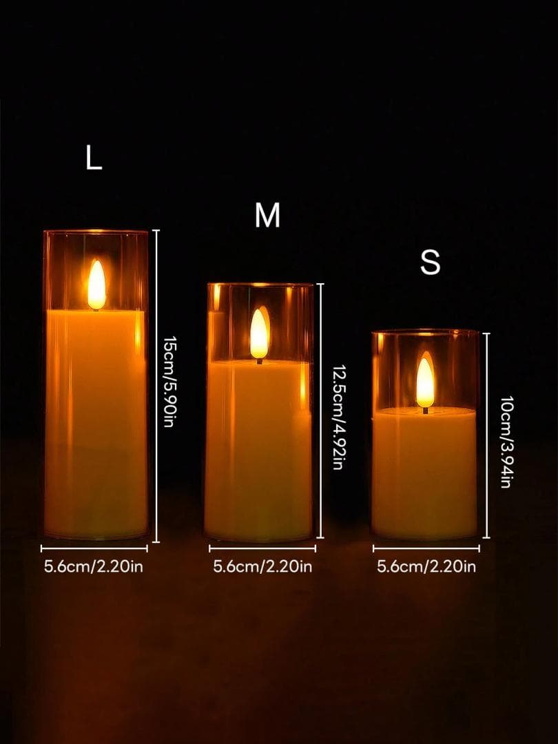 （48個）LED 円筒形 キャンドル セット