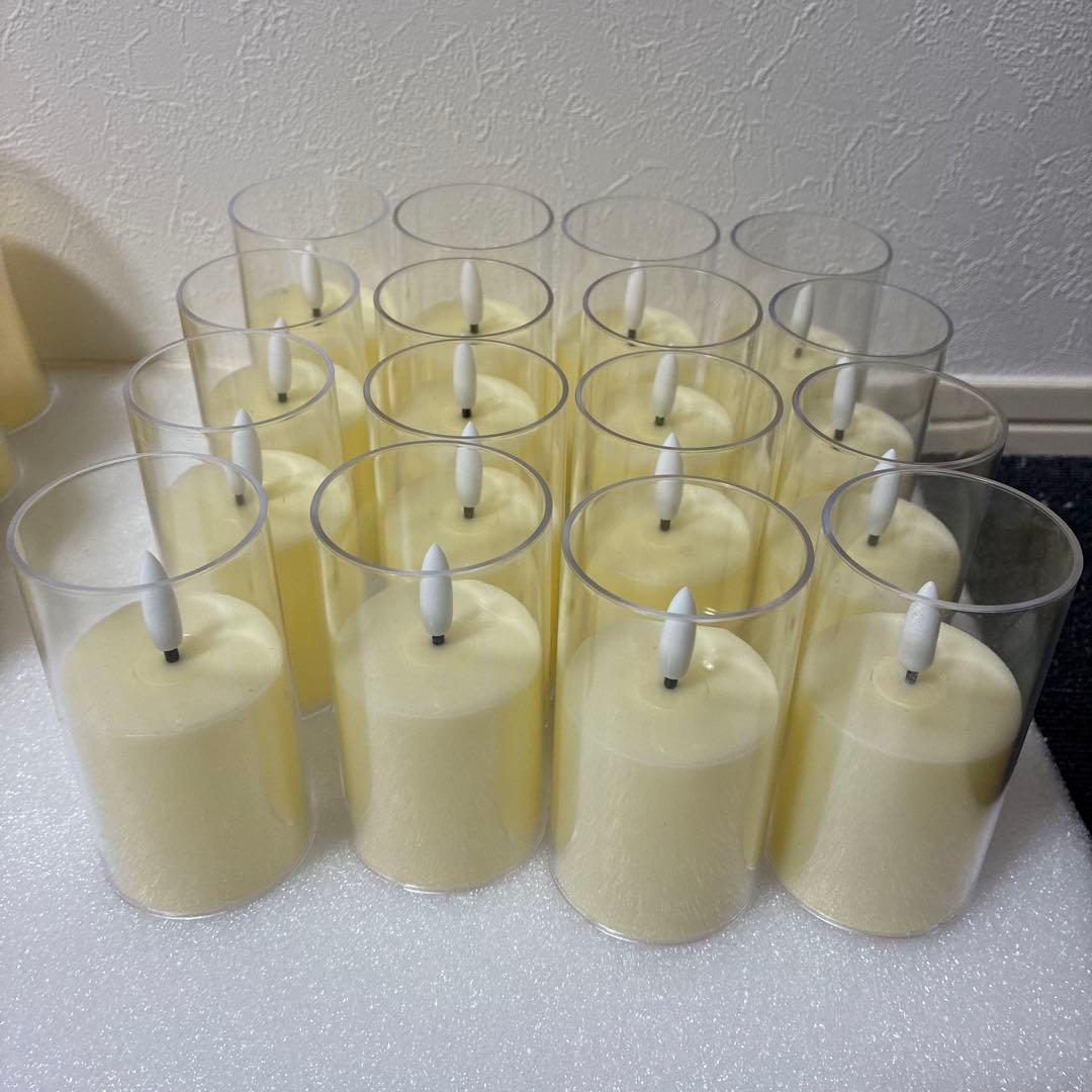 （48個）LED 円筒形 キャンドル セット