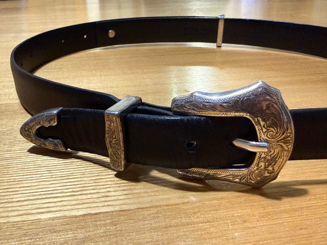 TOGA PULLA ダブルバックルベルト　ブラック