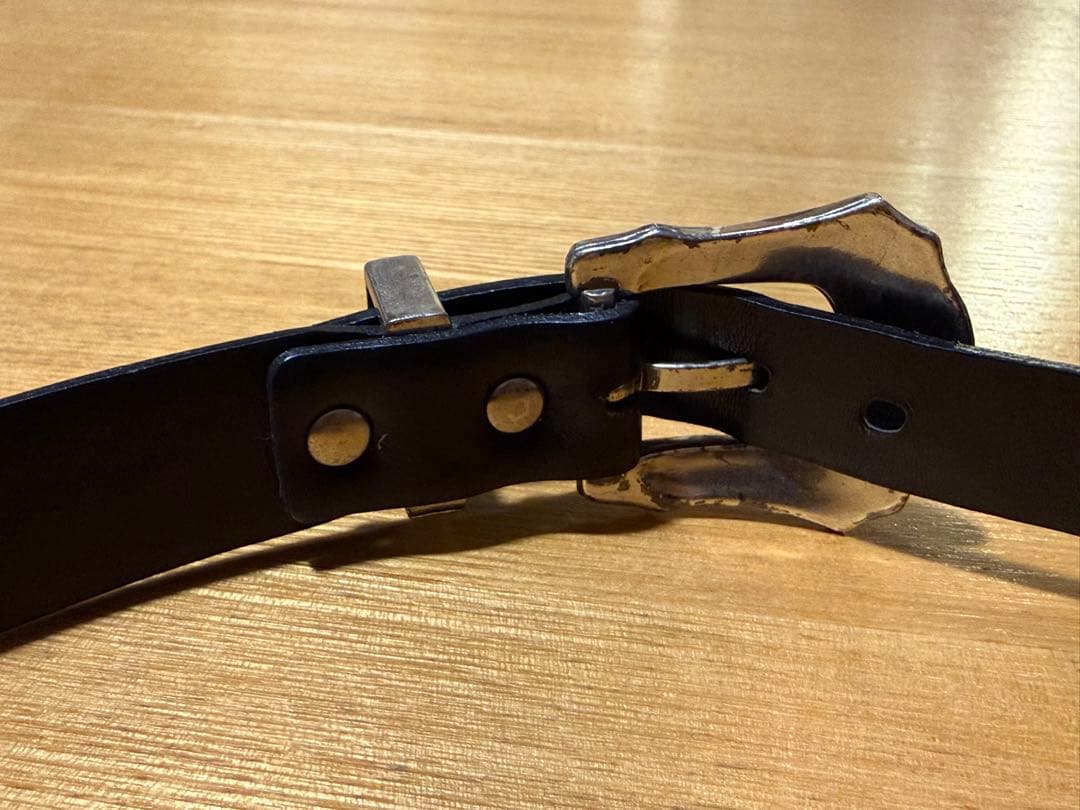 TOGA PULLA ダブルバックルベルト　ブラック