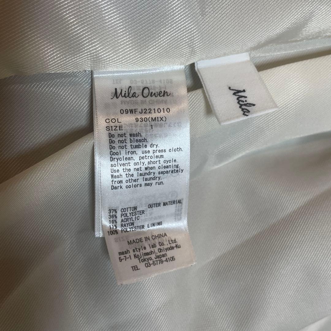 ミラオーウェン★ BAILA 掲載★ツウィード　テーラードジャケット