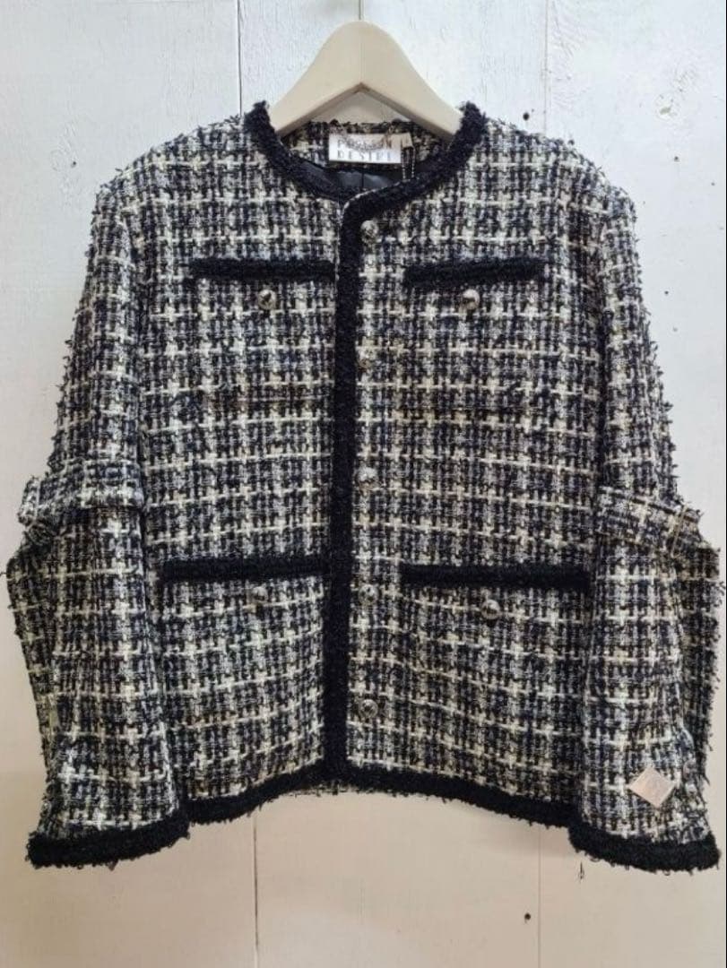 R*D様 【定価12万】MIXED TWEED NO COLLAR BONDAG