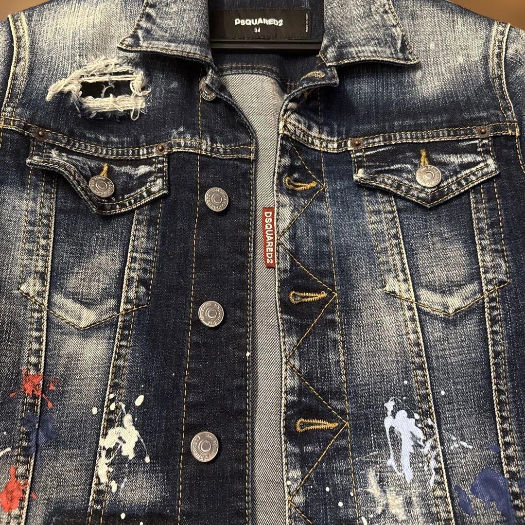 Dsquared2 ダークブルー デニムジャケット 34