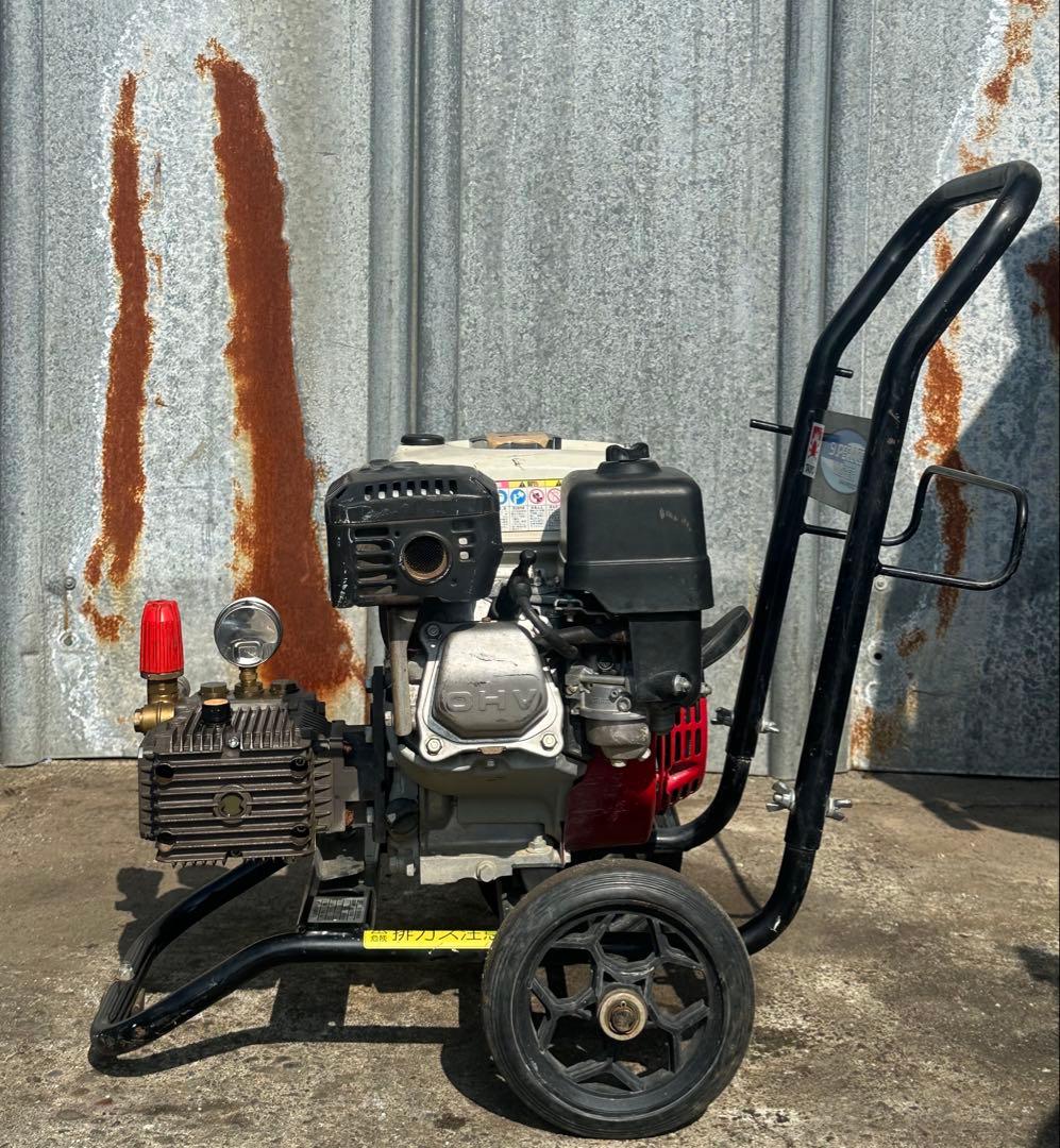 H9. スーパー工業 エンジン式高圧洗浄機 SEC-1310本体 & 給水ホース
