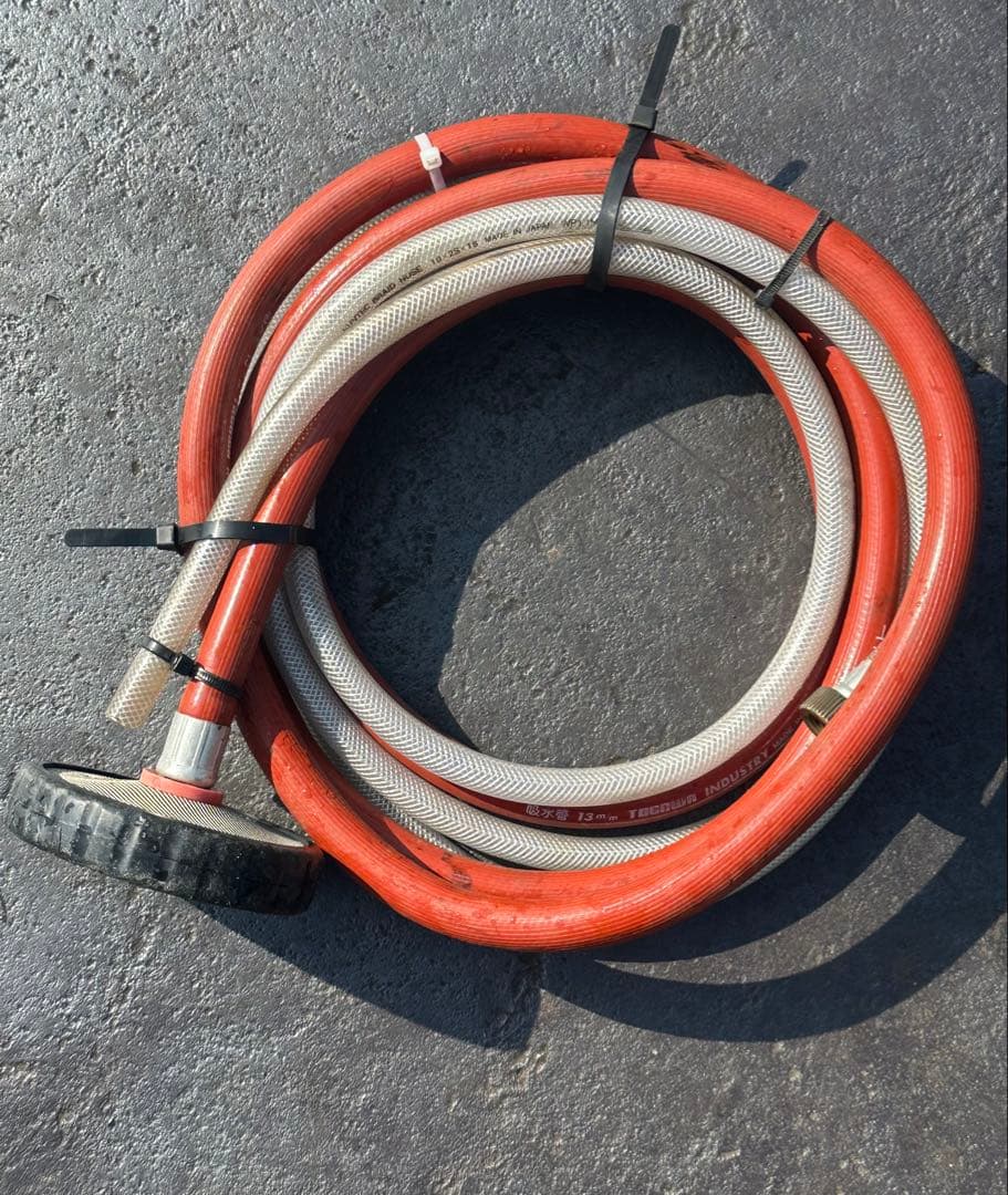 H9. スーパー工業 エンジン式高圧洗浄機 SEC-1310本体 & 給水ホース