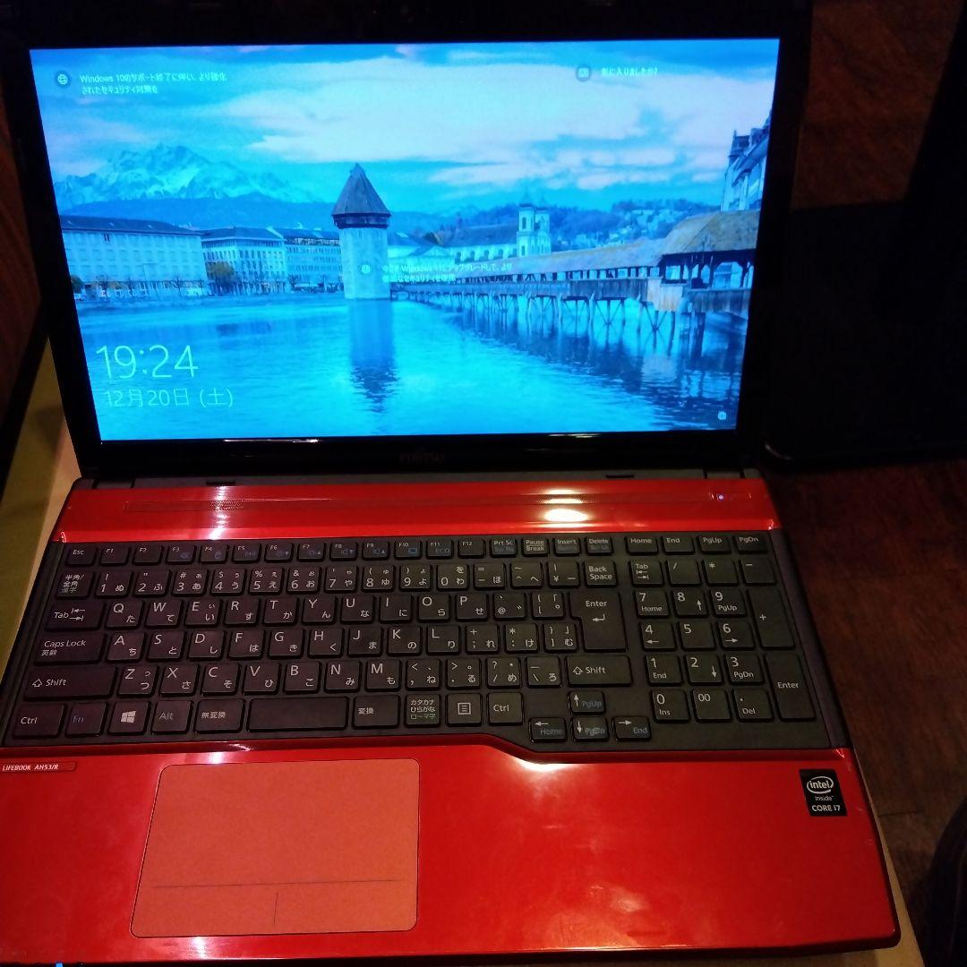 富士通/AH53/R/CORE i7/SSD/ACアダプター付き/ジャンクにて