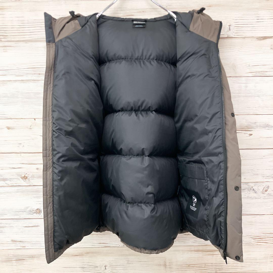 美品 ジャックウルフスキン ダウンジャケット ナイロン グレージュ L
