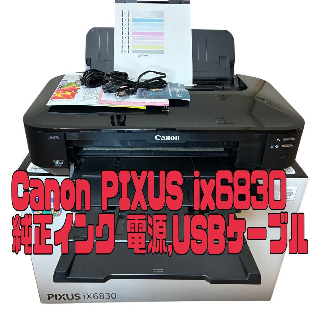 ✨Canon PIXUS iX6830 A3対応 純正インク 電源.USB付き✨
