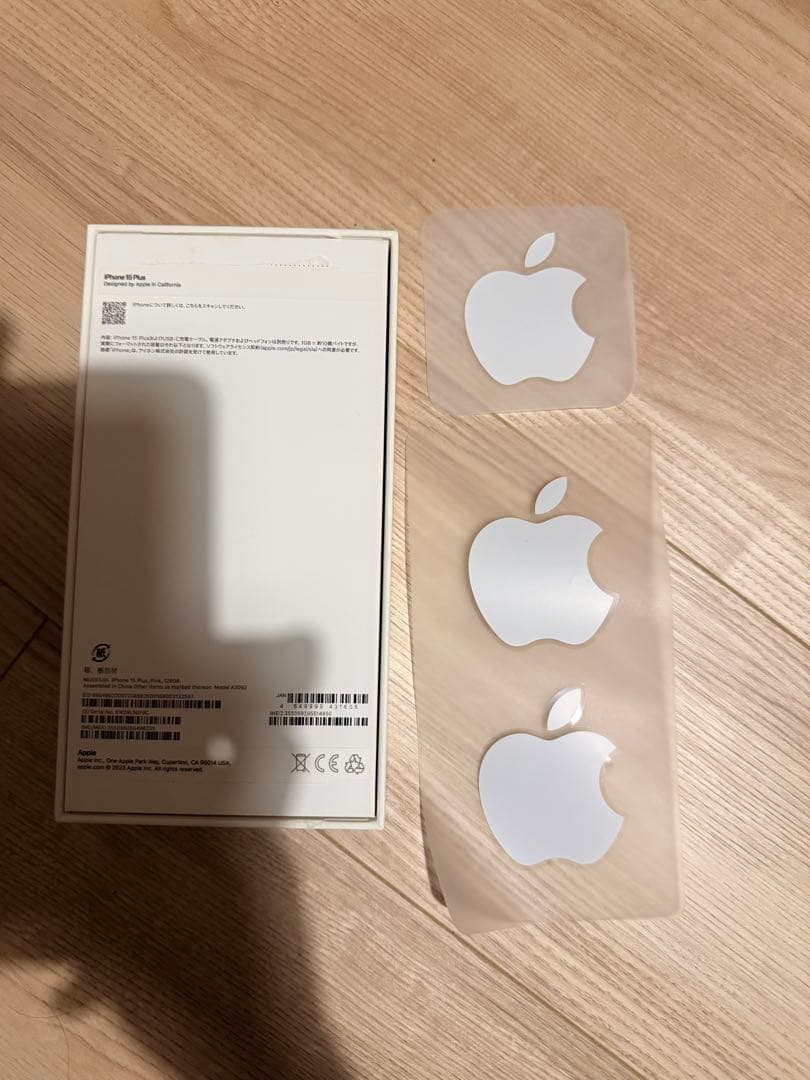 iPhone 15 Plus ピンク 128GB SIMフリー 箱/ステッカー付