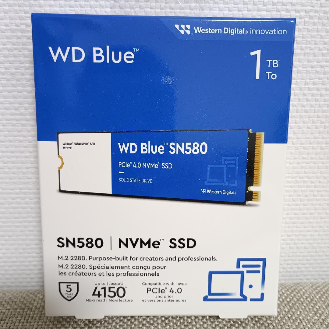 【新品・未開封】WD Blue SN580 1TB NVMe SSD
