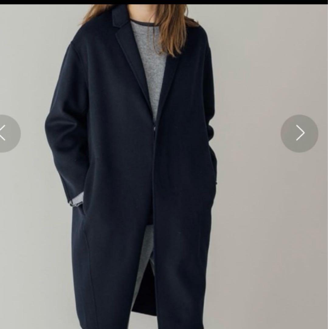 ルグラジック ウールリバーチェスターコート ネイビー 36 タスマニアウール