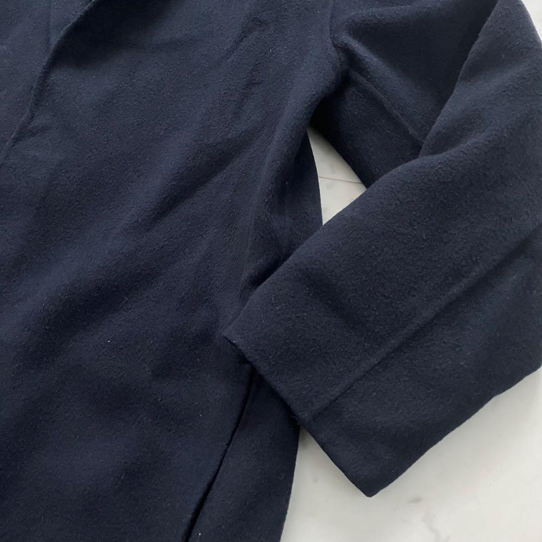 ルグラジック ウールリバーチェスターコート ネイビー 36 タスマニアウール
