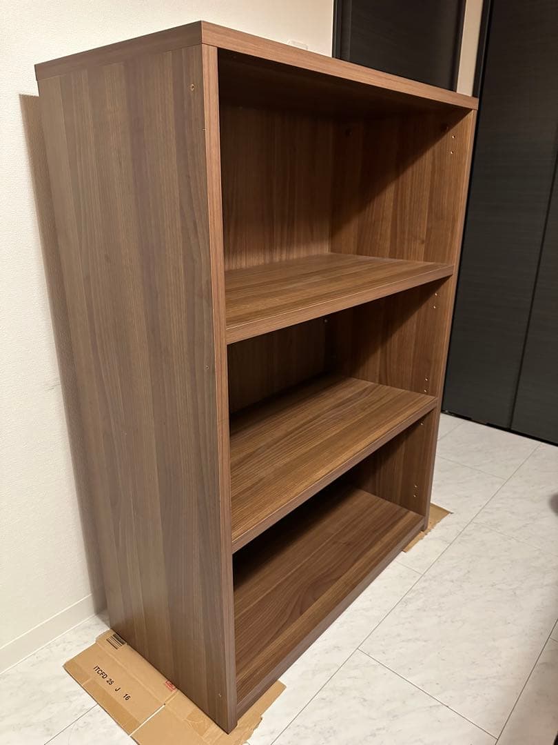 木製棚 80x111x38cm ダークブラウン オーダーメイド品