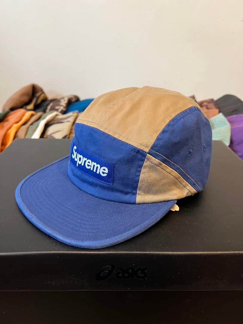 supreme contrast panel キャンプキャップ ロイヤル