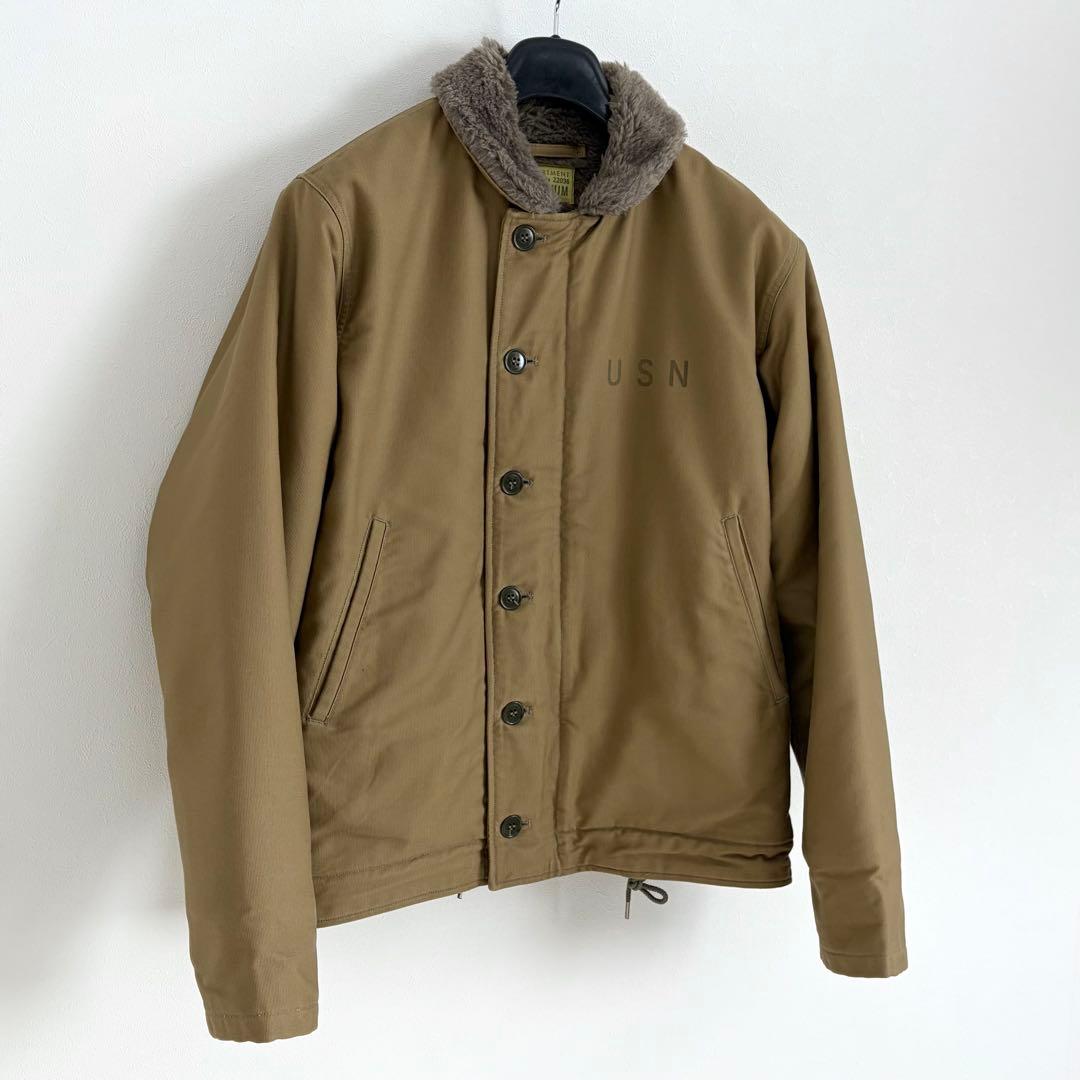 バズリクソンズ N-1 デッキジャケット M ミリタリー USN NAVY