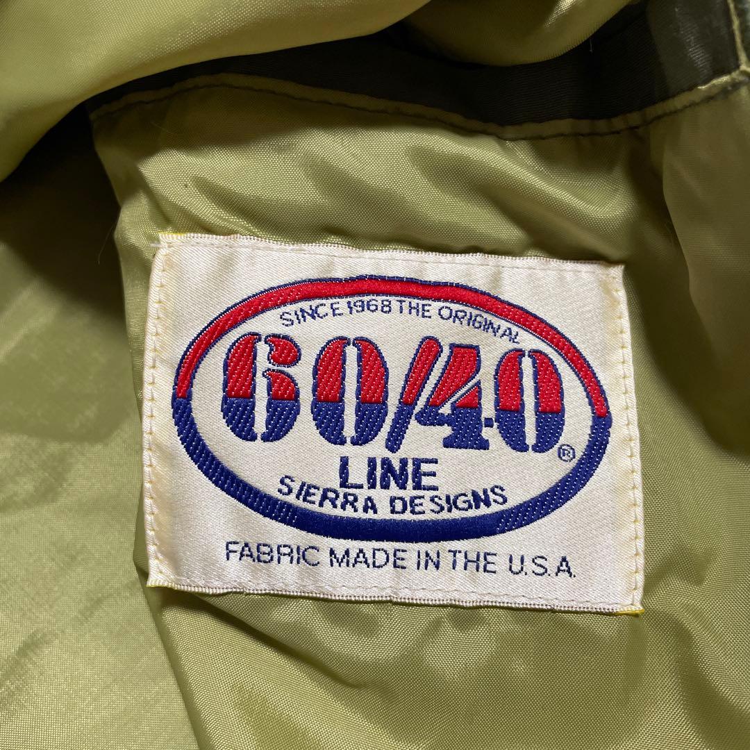 【美品】シェラデザイン USA製 60/40 タコマコート メンズ