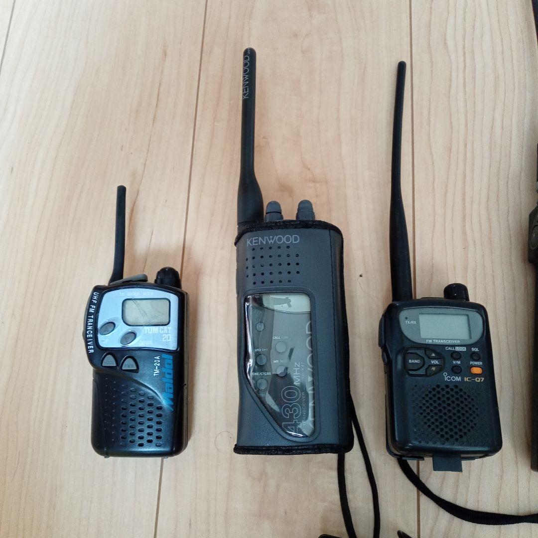 KENWOOD・Icom 他 ハンディトランシーバー＆広帯域受信機 ジャンク5台