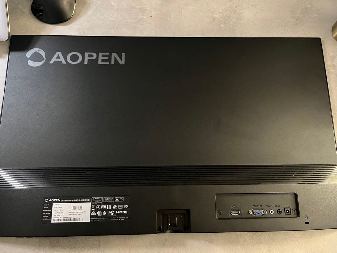 [美品]aopen acer 27インチ27ML2bmix モニター
