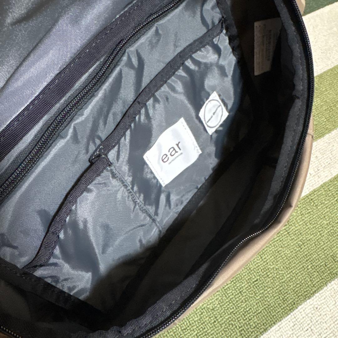 【BURLAPOUTFITTER×ear】レザーフラップジップショルダーバッグ