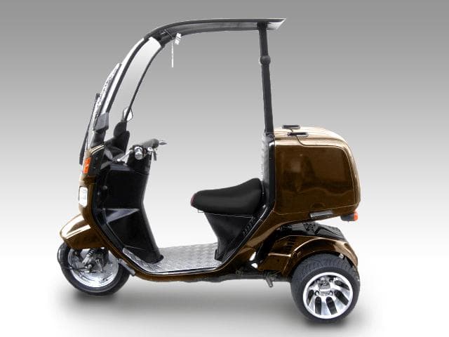 ホンダジャイロ ツートン アルミホイール扁平タイヤ＆スペーサー40ｍｍセット