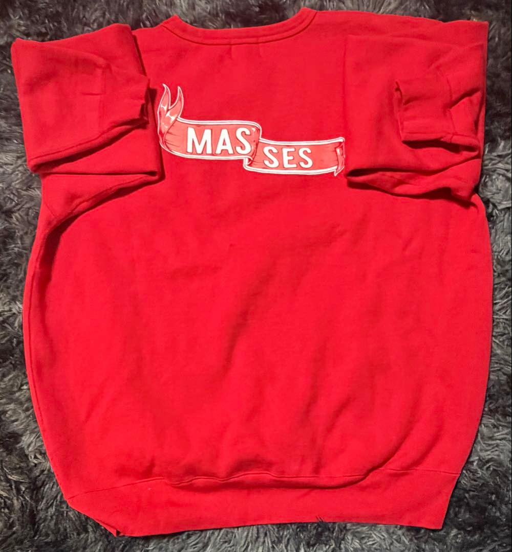 PORKCHOP×MASSESレッド スウェット