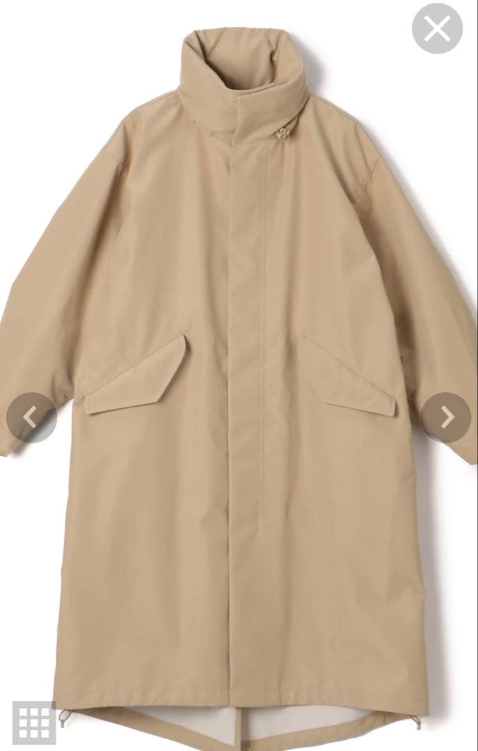 k*.様 Hyke ベージュ フード付きロングコート サイズ3 (新品・未開封)