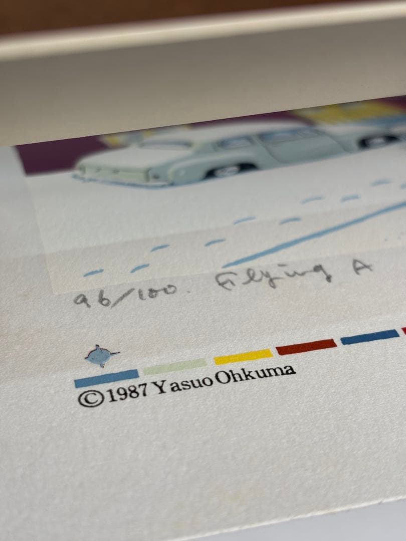 #大熊康夫 シルクスクリーン 直筆サイン　限定番号入り　3点セット 額装