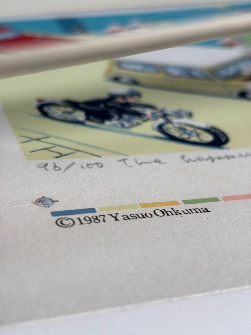 #大熊康夫 シルクスクリーン 直筆サイン　限定番号入り　3点セット 額装