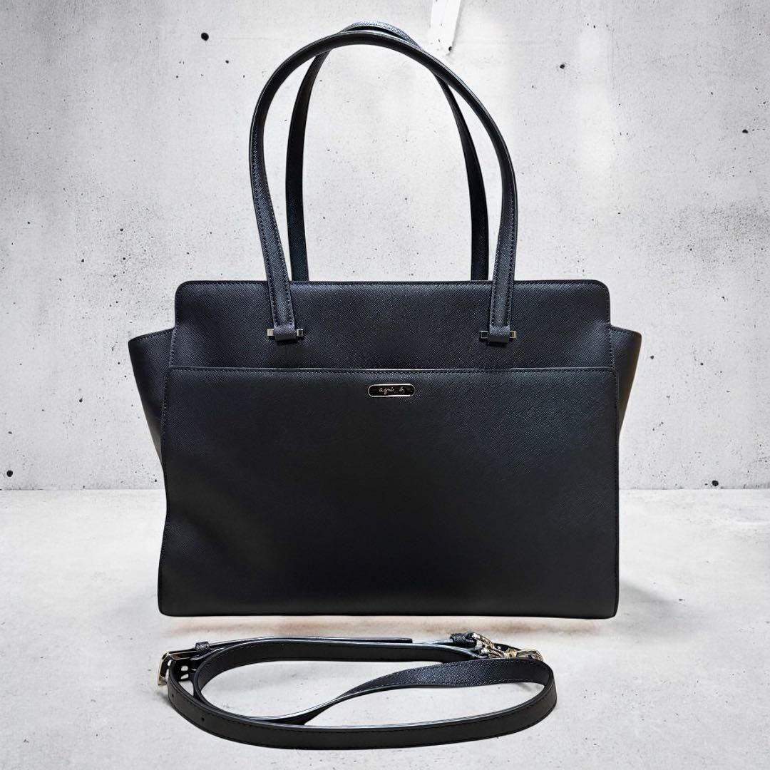 【アニエスベー】 トートバッグ ビジネスバッグ 2way