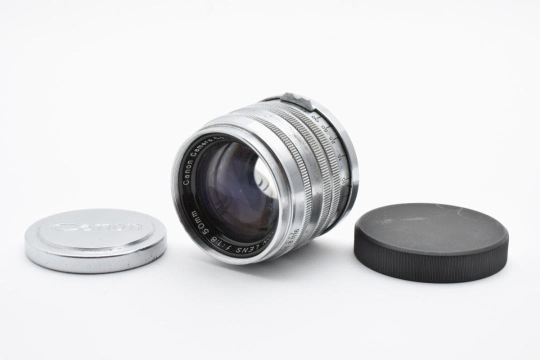 【純正メタルキャップ付属】 キャノン 50mm Ｆ1.8 ライカＬマウントレンズ