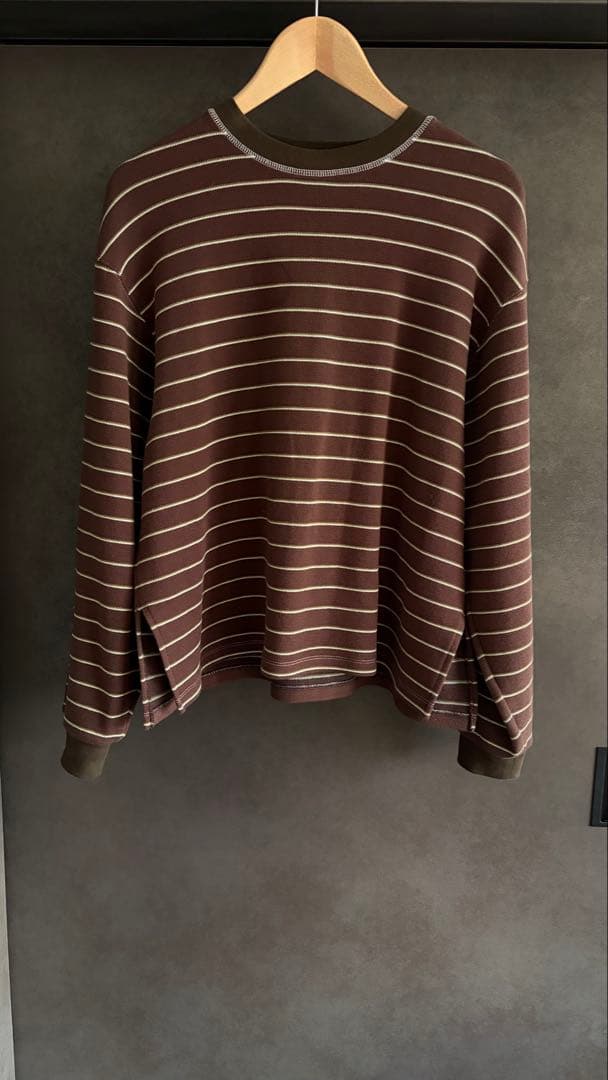 todayful ボーダーロングTシャツ