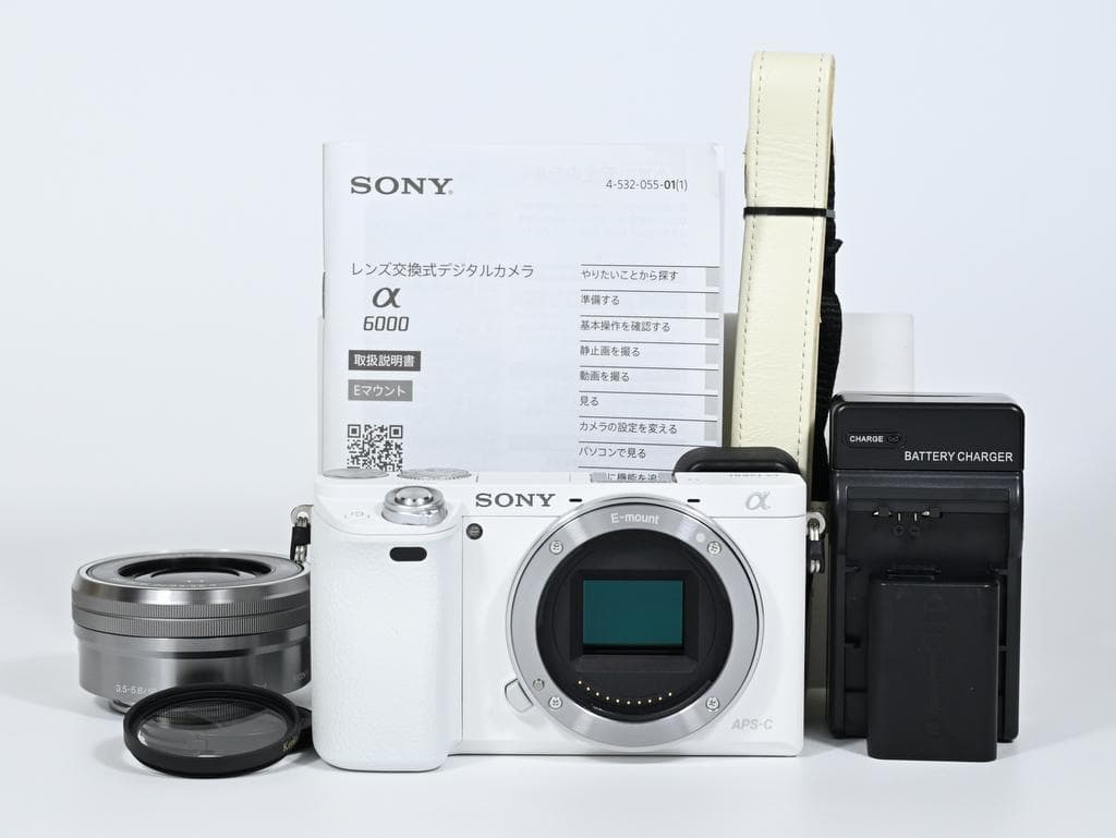 【ほぼ新品】 SONY α6000 レンズキット 《ショット数91》